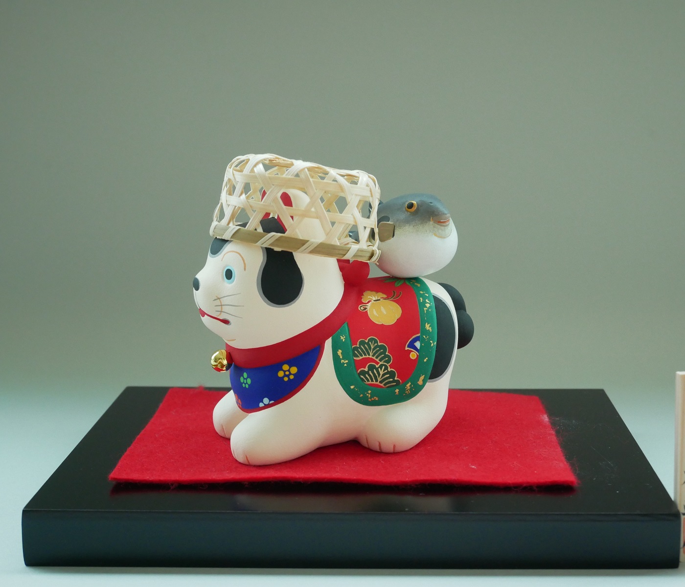 博多人形　寿宴　宏町作　日本人形　昭和レトロ　陶器　置物　伝統工芸　ジャパネスク